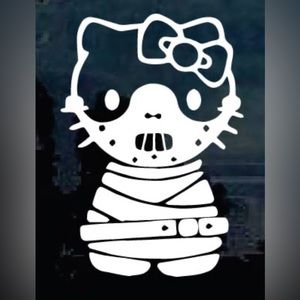 Hello Kitty Hannibal lecter decal